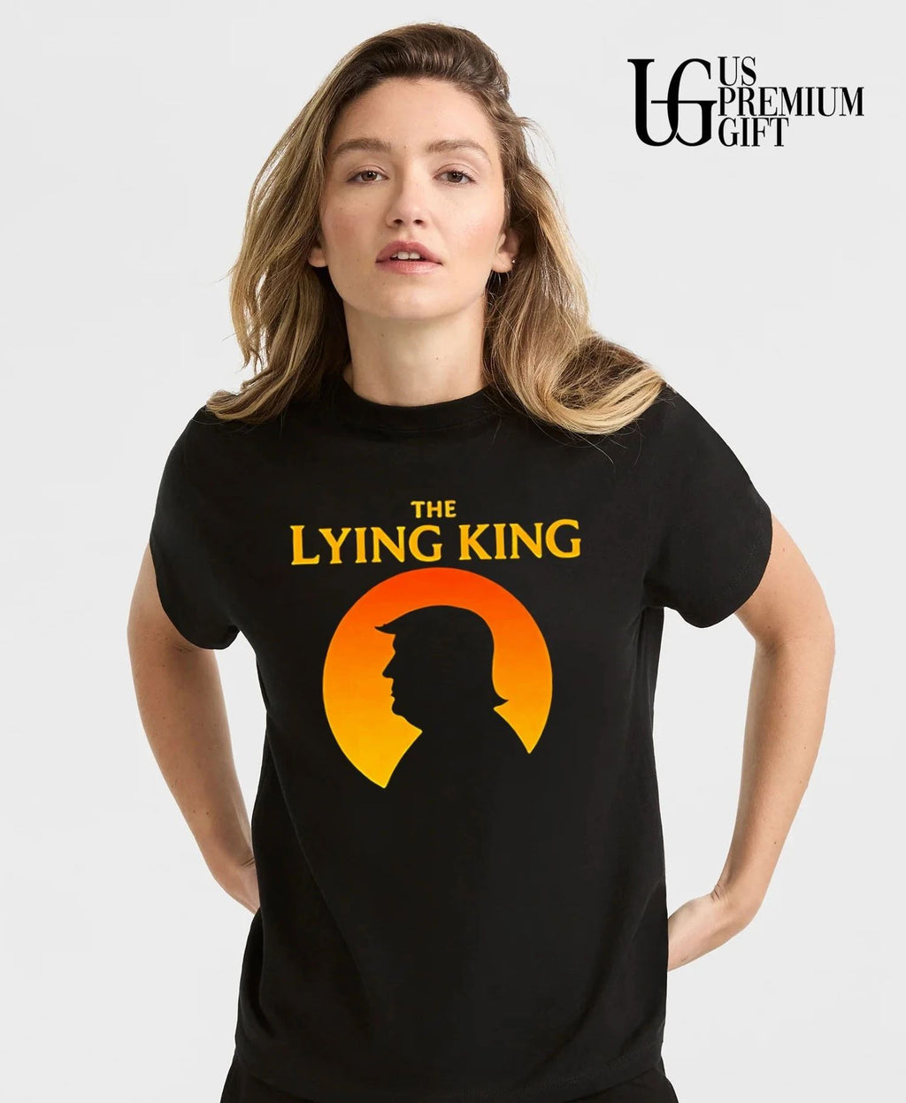 The Lying King Donald Trump silhouette shirt