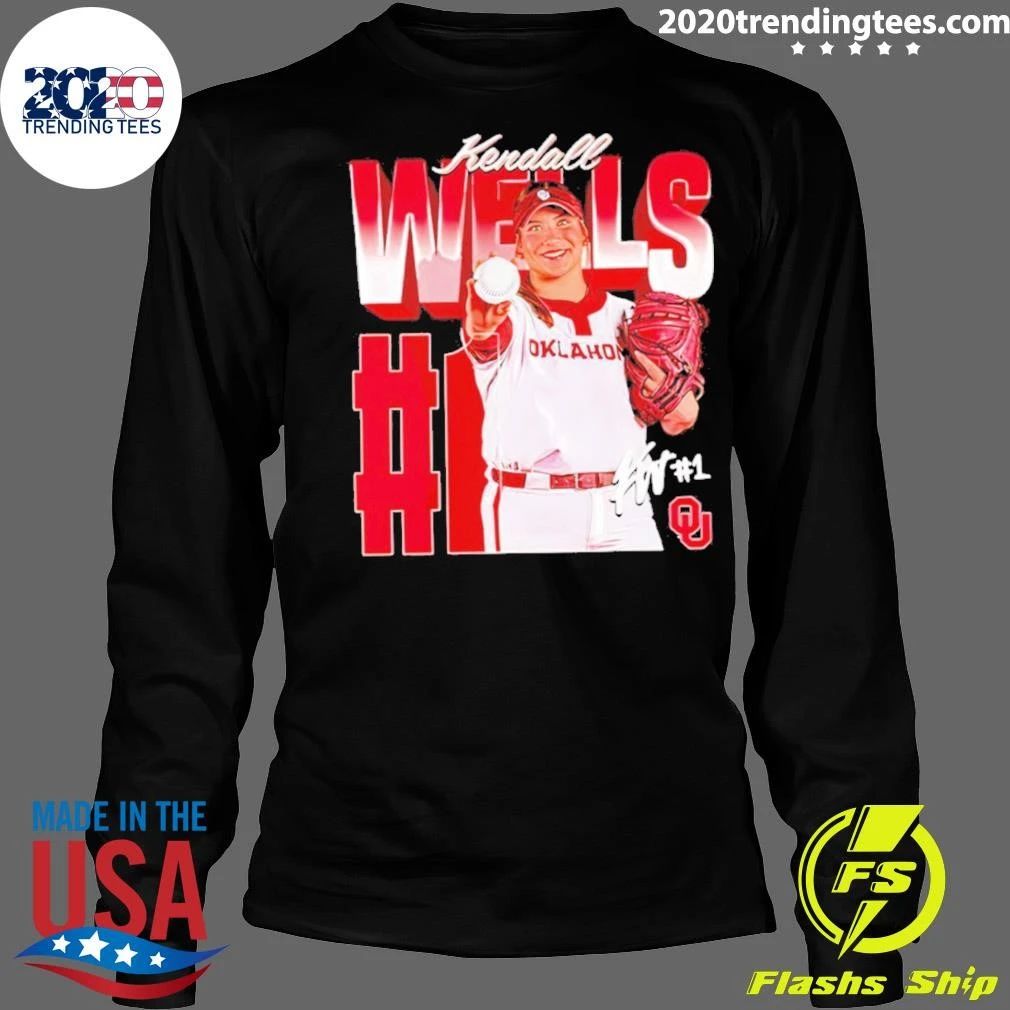 Kendall Wells Oklahoma Sooners Softball Player Shirt