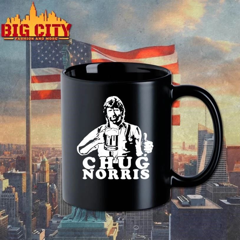 Chug Norris Shirt Cool Drinking Beer Graphic Shirt