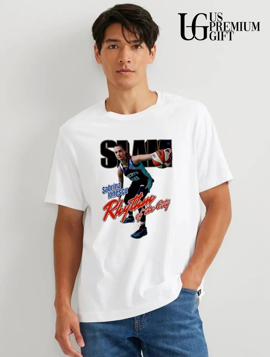 Sabrina Ionescu Rhythm of the City New York Liberty WNBA SLAM shirt