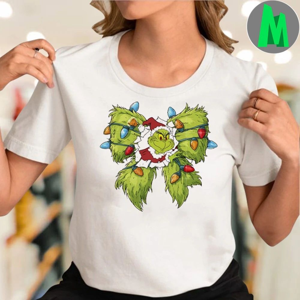 Christmas grinch bow grinch christmas Shirt