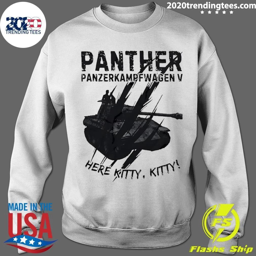 Panther Tank Here Kitty Kitty Panzerkampfwagen V Shirt