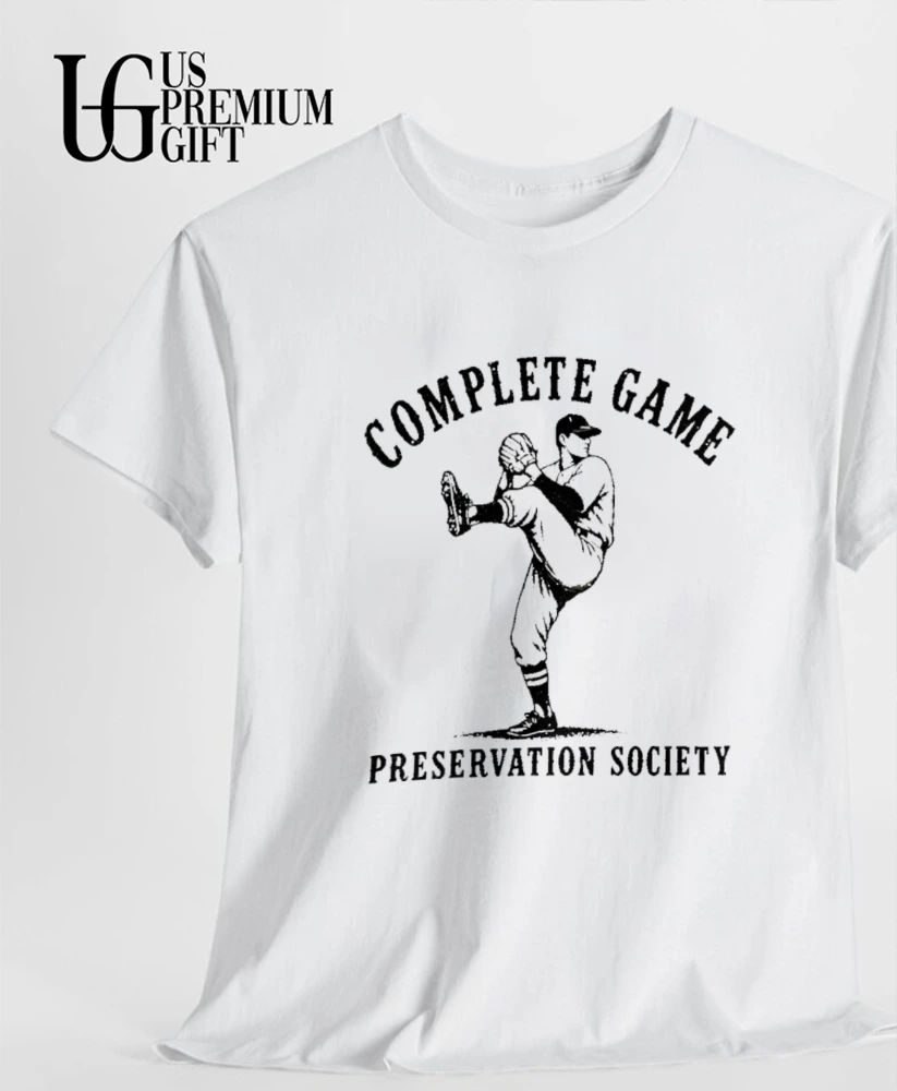 Complete Game Preservation Society baseball shirt