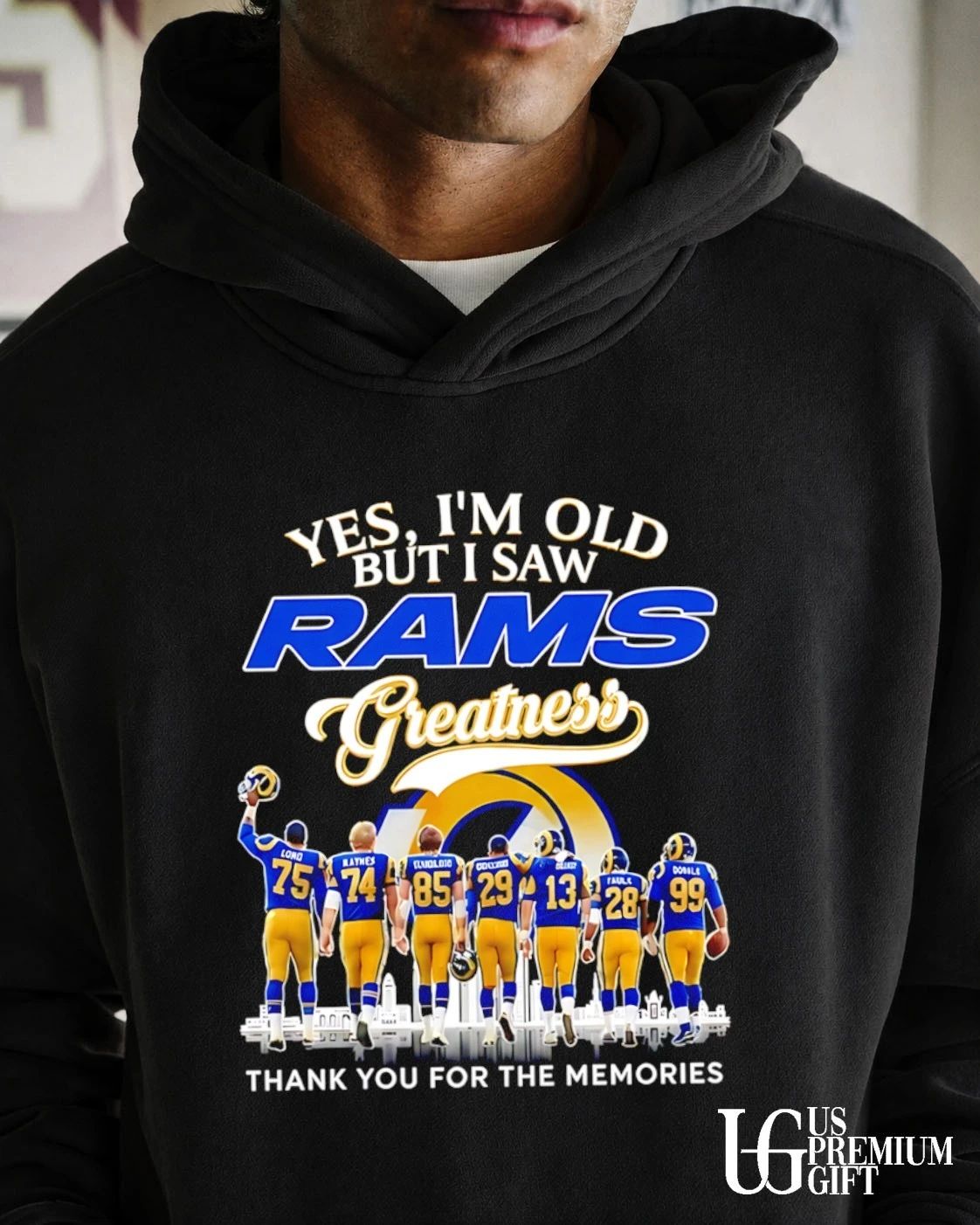 Yes I’m old but I saw LA Rams Greatness Legends Skyline signatures shirt
