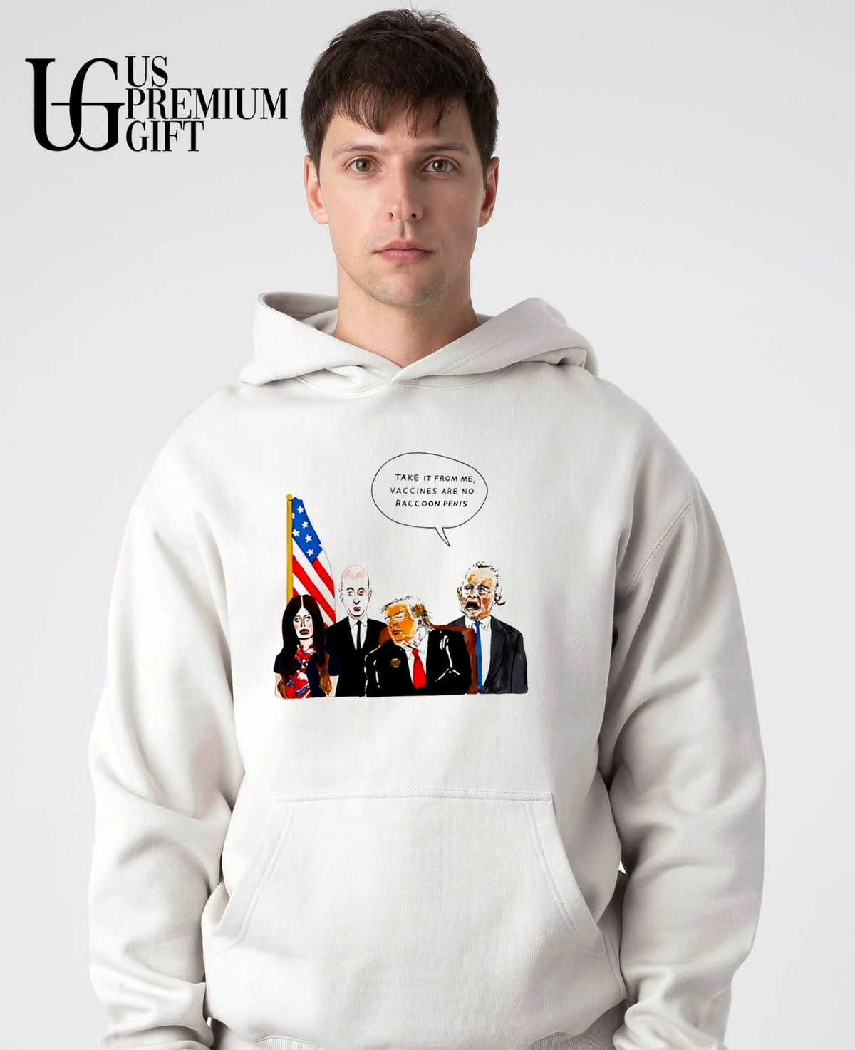 Donald Trump Political take it from me vaccines are no raccoon penis shirt