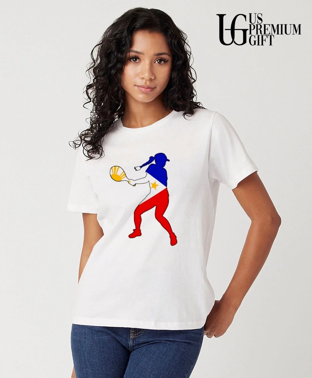 Alexandra Eala Philippines Tennis player silhouette shirt