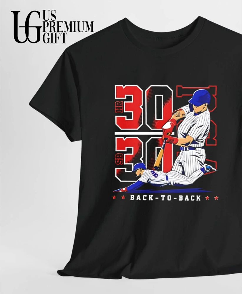 Pete Crow-Armstrong Chicago Cubs Baseball Back-To-Back 30-30 Club shirt