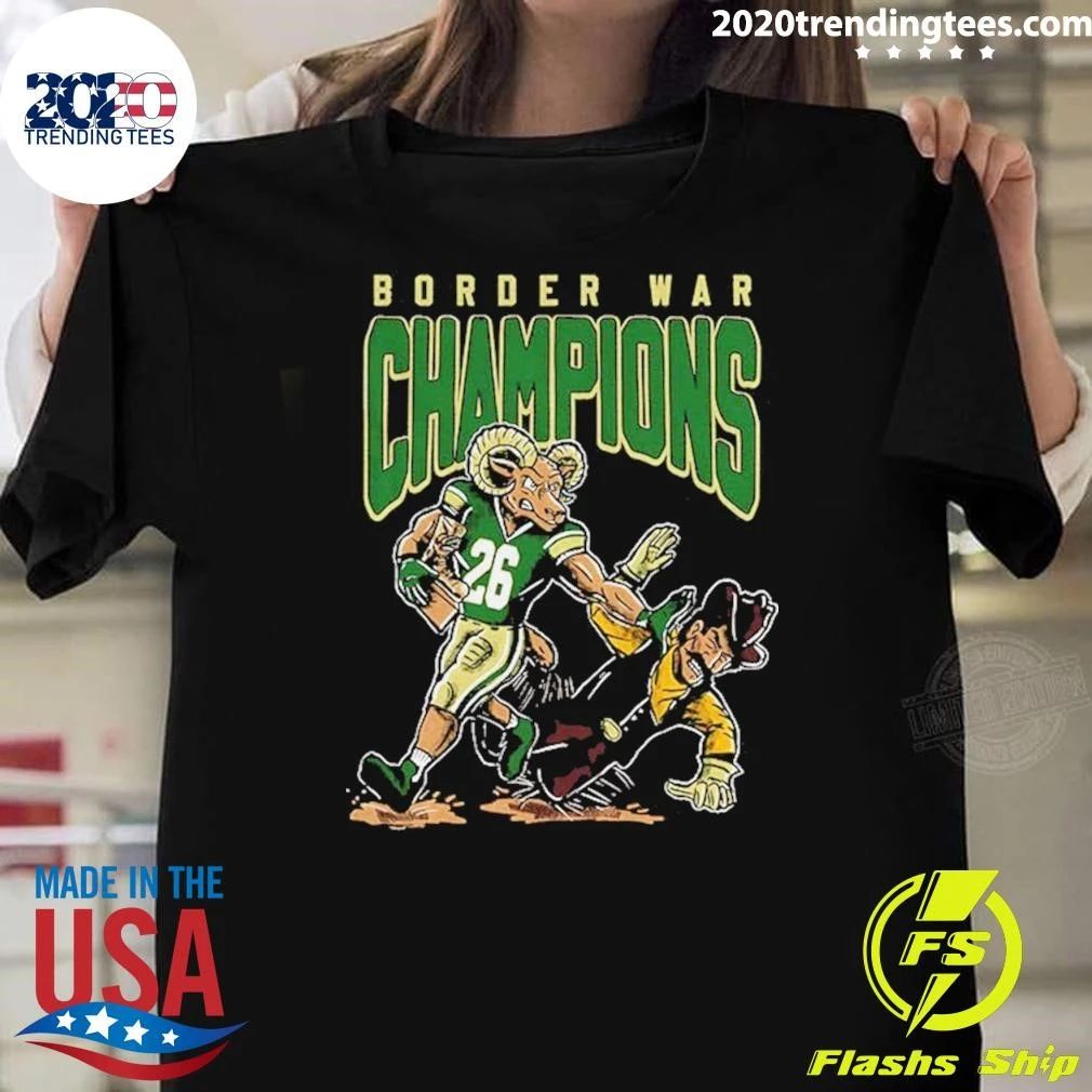 Colorado State’s Border War Win Over Wyoming Border War Champions B War Stiff Arm Shirt