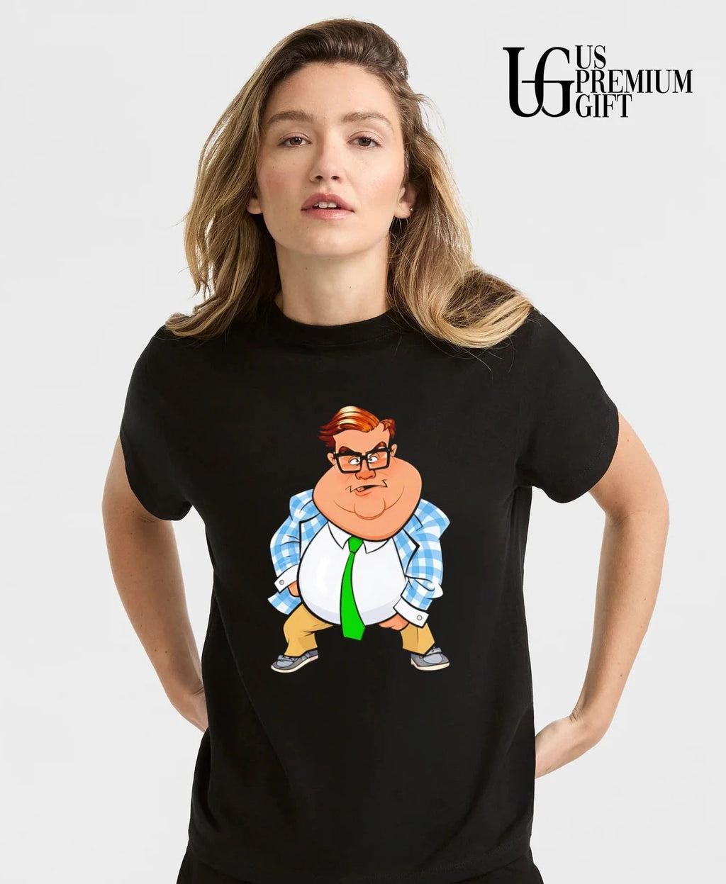 Matt Foley Chris Farley caricature shirt