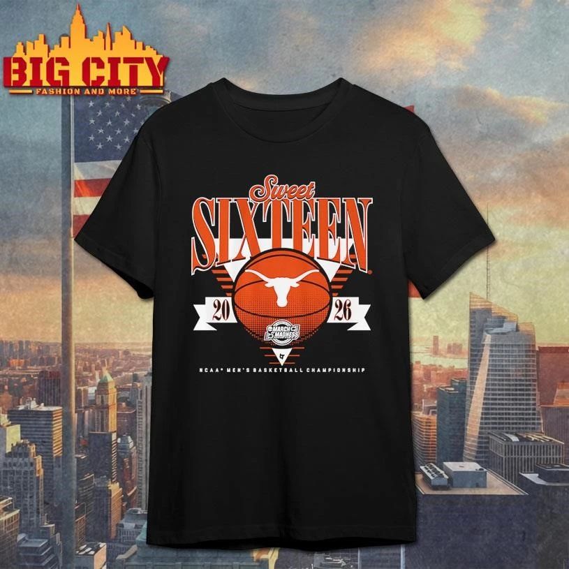 Texas Longhorns MBB 2026 Sweet Sixteen Ncaa College Basketball Shirt