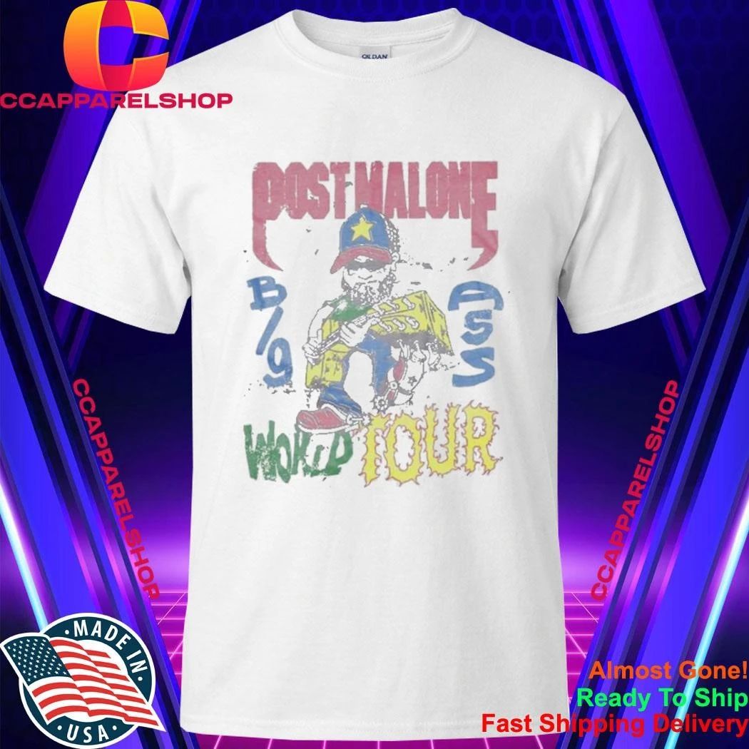 Post Malone Big Ass World Tour Illustrated Shirt