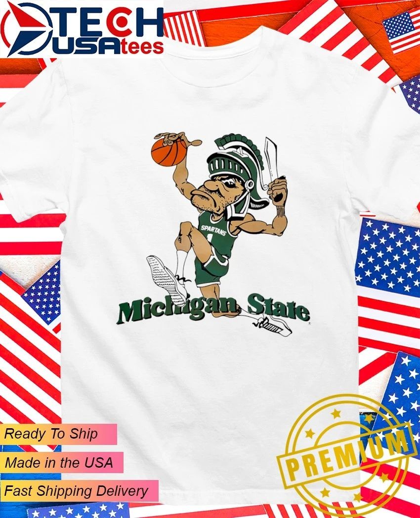 Michigan State University Spartans Dunking Gruff Sparty shirt