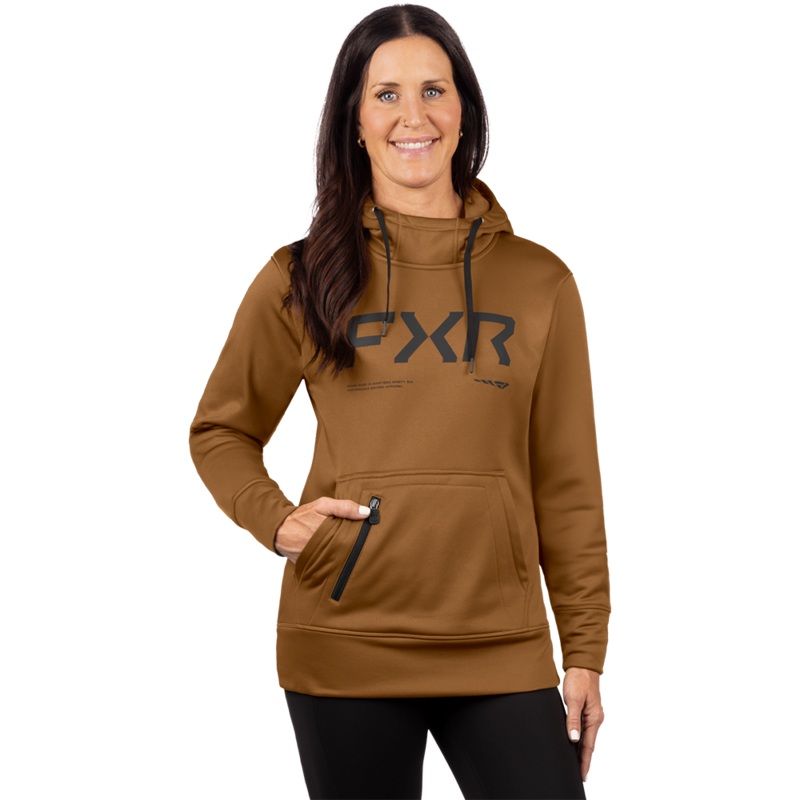 FXR Women’s Hydrogen Tech Pullover Hoodie Copper / Asphalt