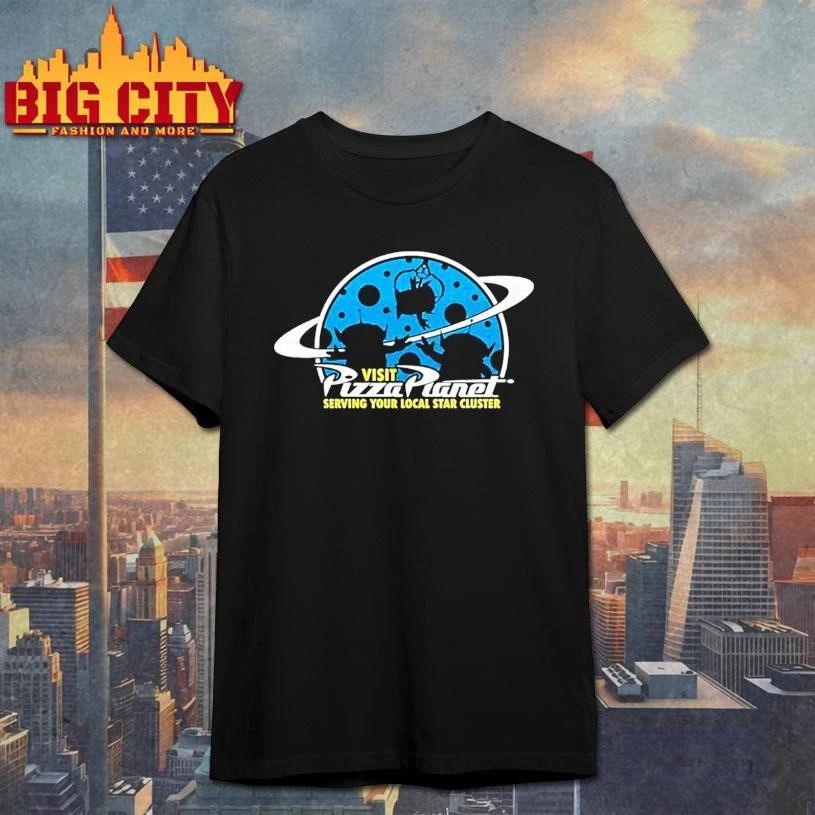 Visit Pizza Planet Serving Your Local Star Cluster Graphic Shirt