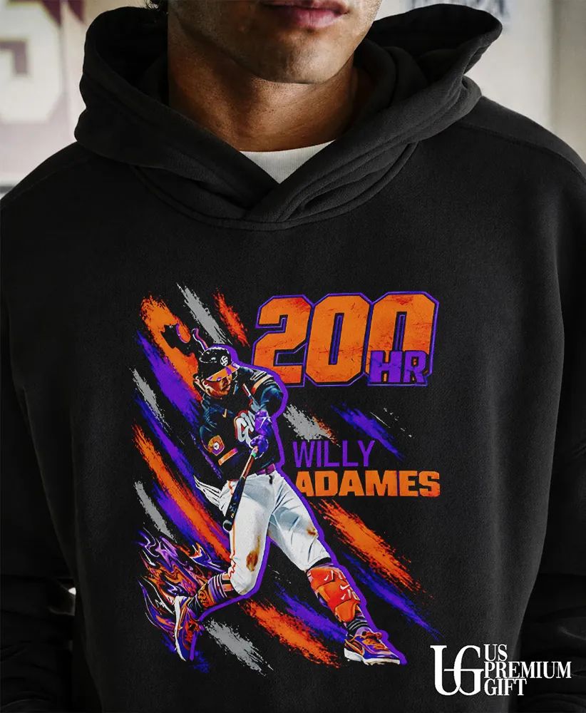 Willy Adames San Francisco Giants Baseball 200 Home Run shirt