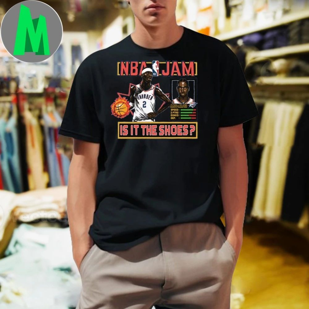 Oklahoma City Thunder Shai Gilgeous-Alexander #2 NBA Jam Shirt