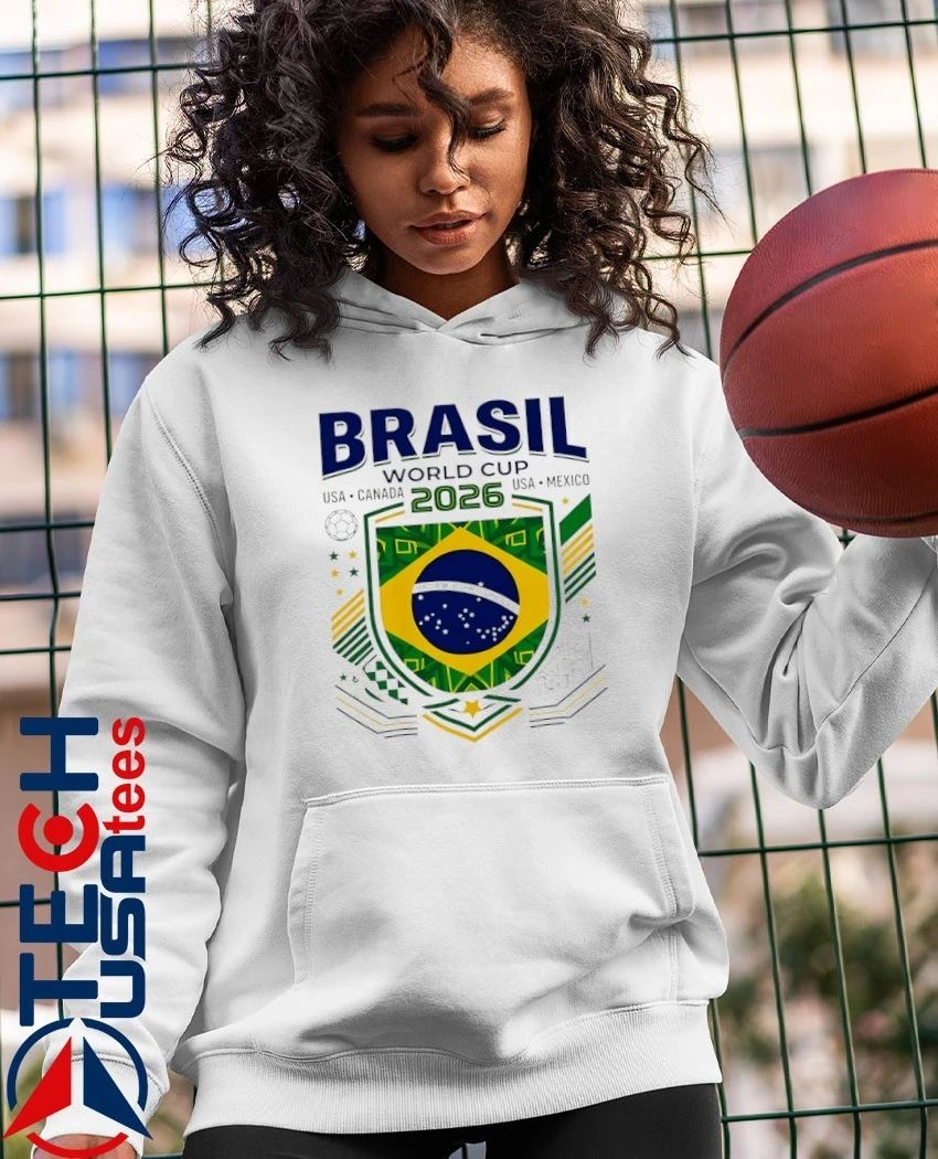 Brazil World Cup 2026 USA Canada Mexico Crest shirt