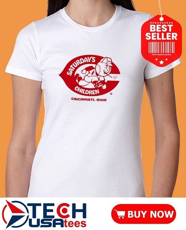 Saturday’s Children Cincinnati Reds Ohio logo shirt