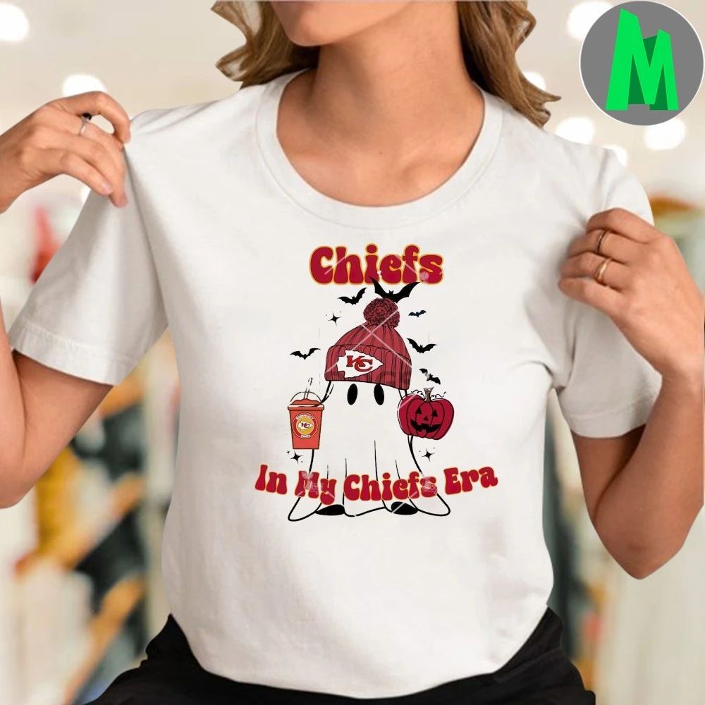 Ghost Chiefs In My Chiefs Era Kansas City Chiefs Halloween Coffee Shirt