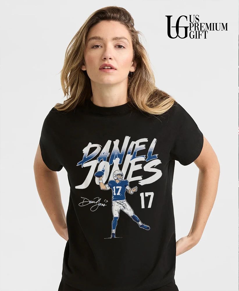 Daniel Jones No 17 Indianapolis Colts football signature shirt