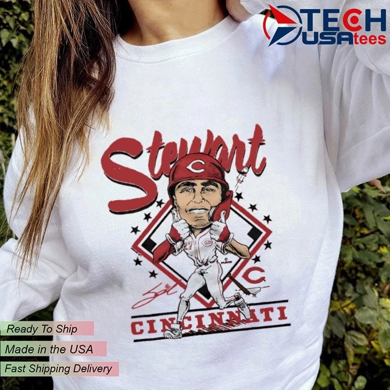 Cincinnati Reds Sal Stewart caricature signature shirt