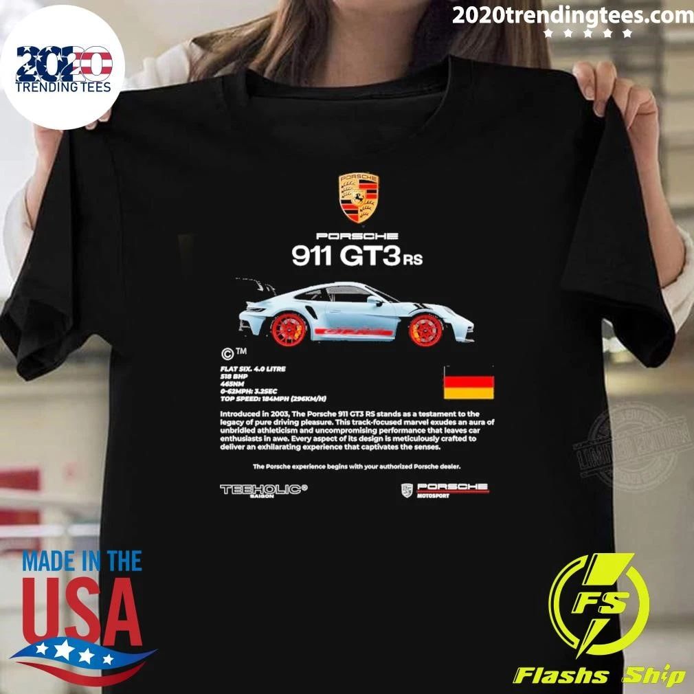 Moletom Casaco De Frio Carro Corrida Luxo Porsche 911 GT3RS Shirt