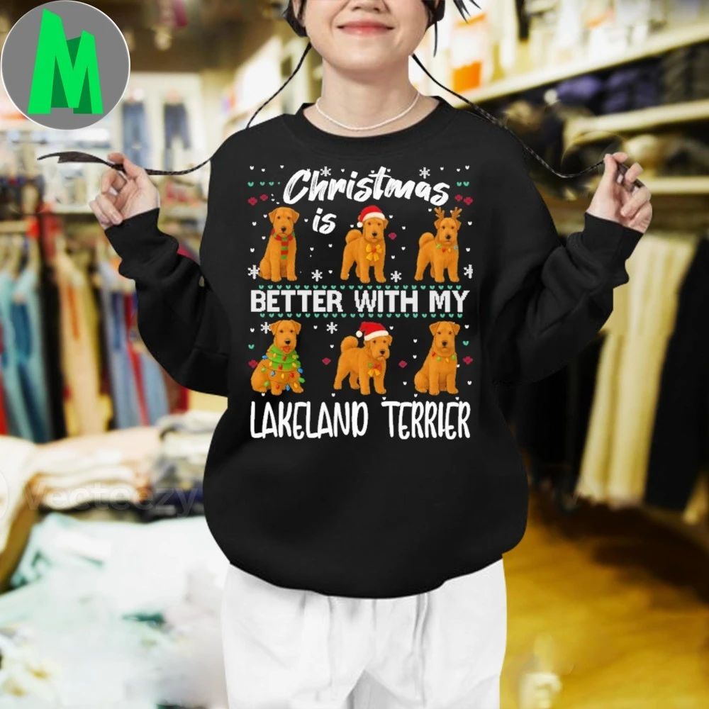 Christmas is better with Lakeland Terrier Shirt