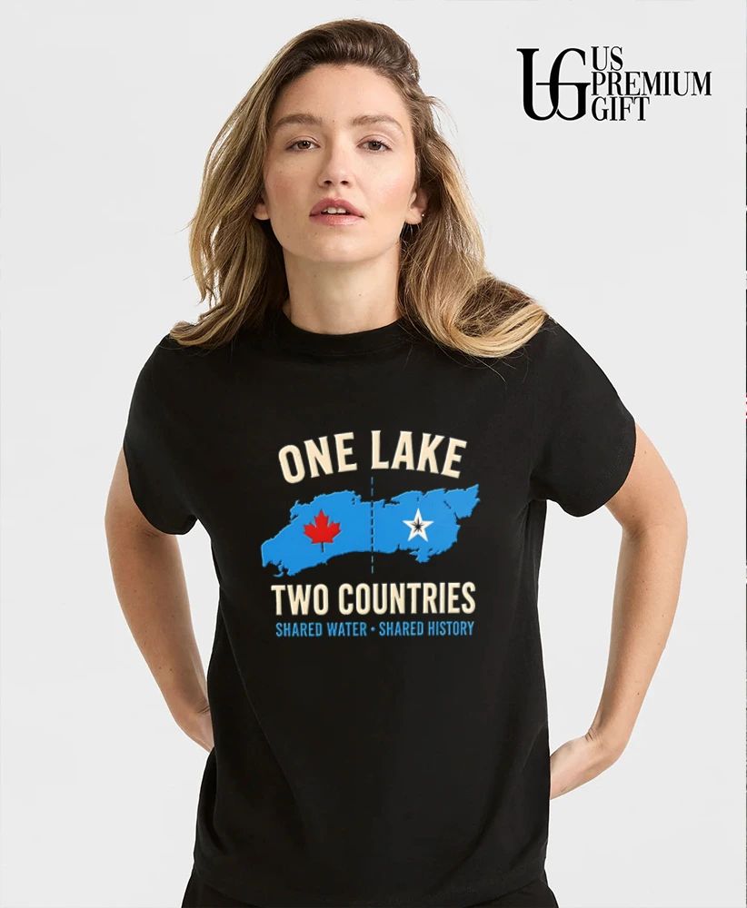 One Lake two countries shared water shared history shirt