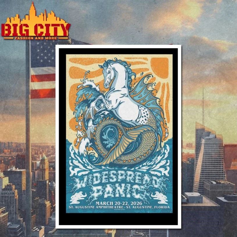Widespread Panic Mar 20-22 2026 St. Augustine Poster T-shirt