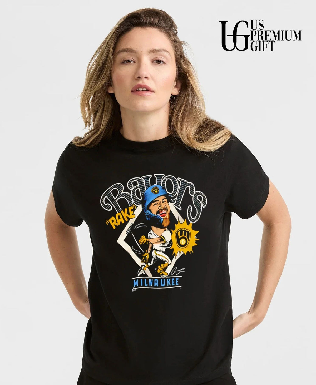 Milwaukee Brewers Jake Bauers Rake 2026 caricature shirt