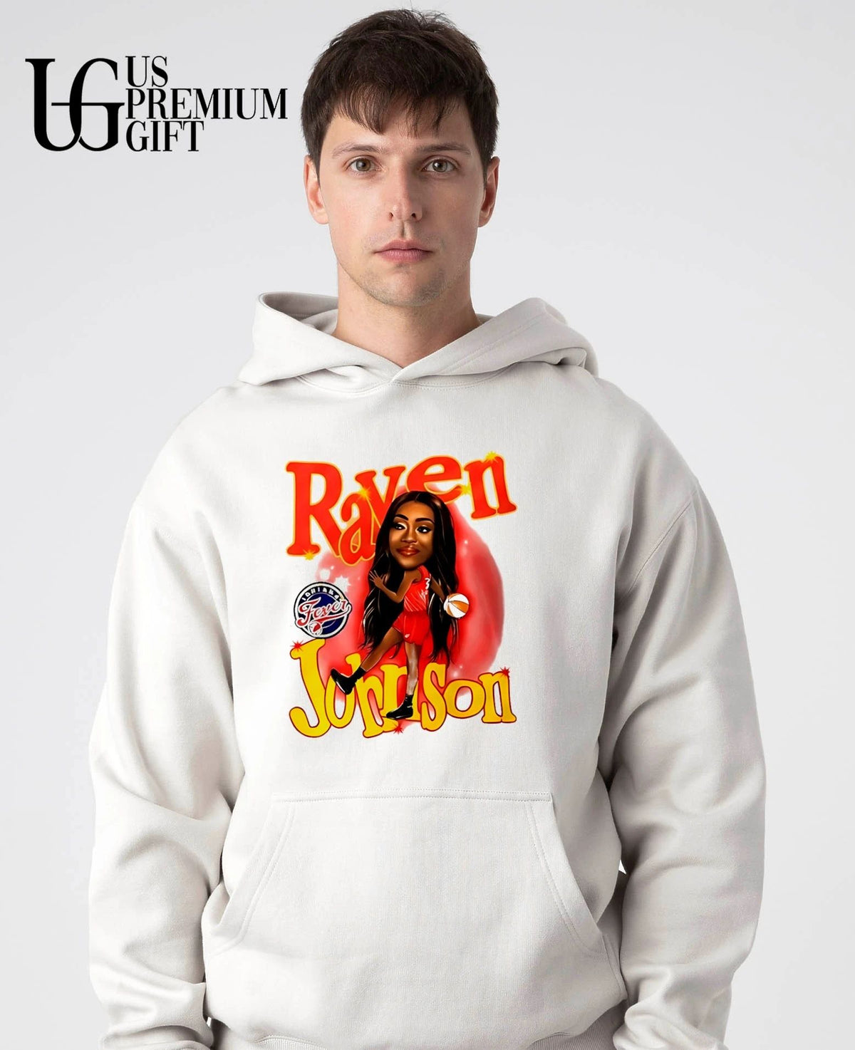 Raven Johnson Indiana Fever WNBA caricature shirt