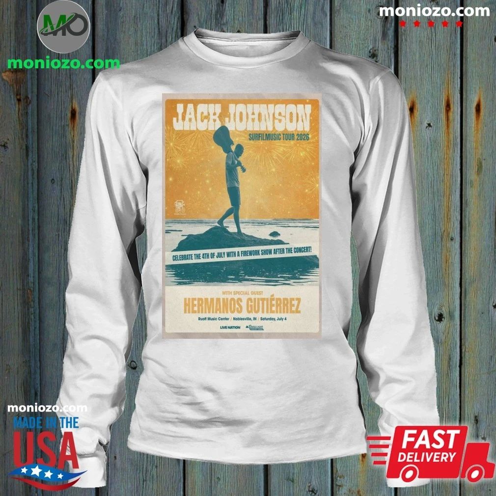 Original Jack Johnson Ruoff Music Center in Noblesville, Indiana July 04 2026 Poster Shirt