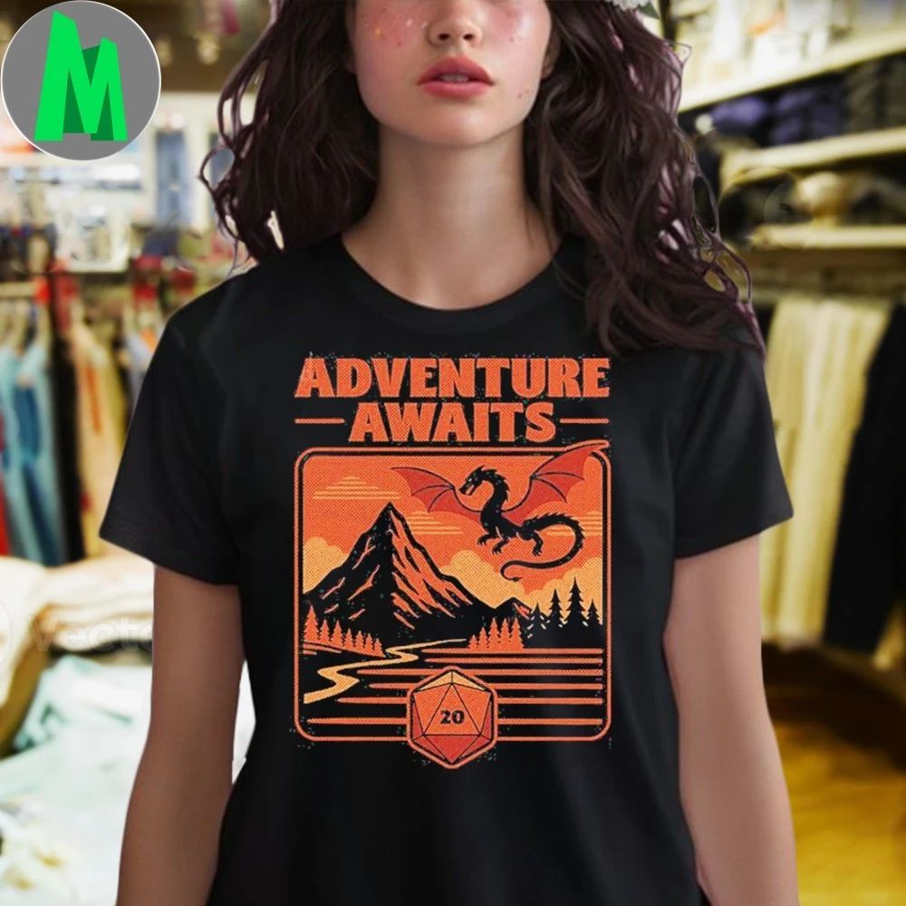 RPG Vintage Adventure Dragon Shirt