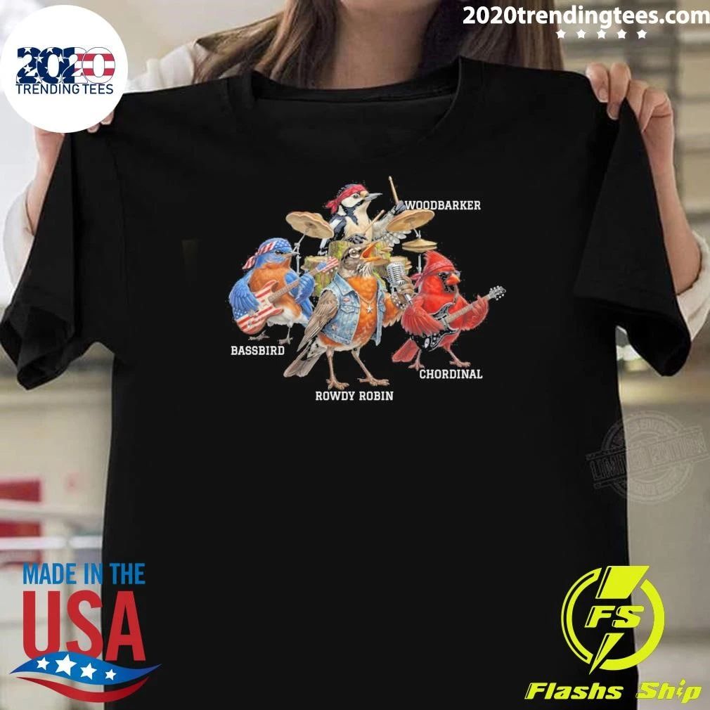 The Backyard Birds World Bluebird, Robin, Cardinal, Woodpecker Tour Shirt