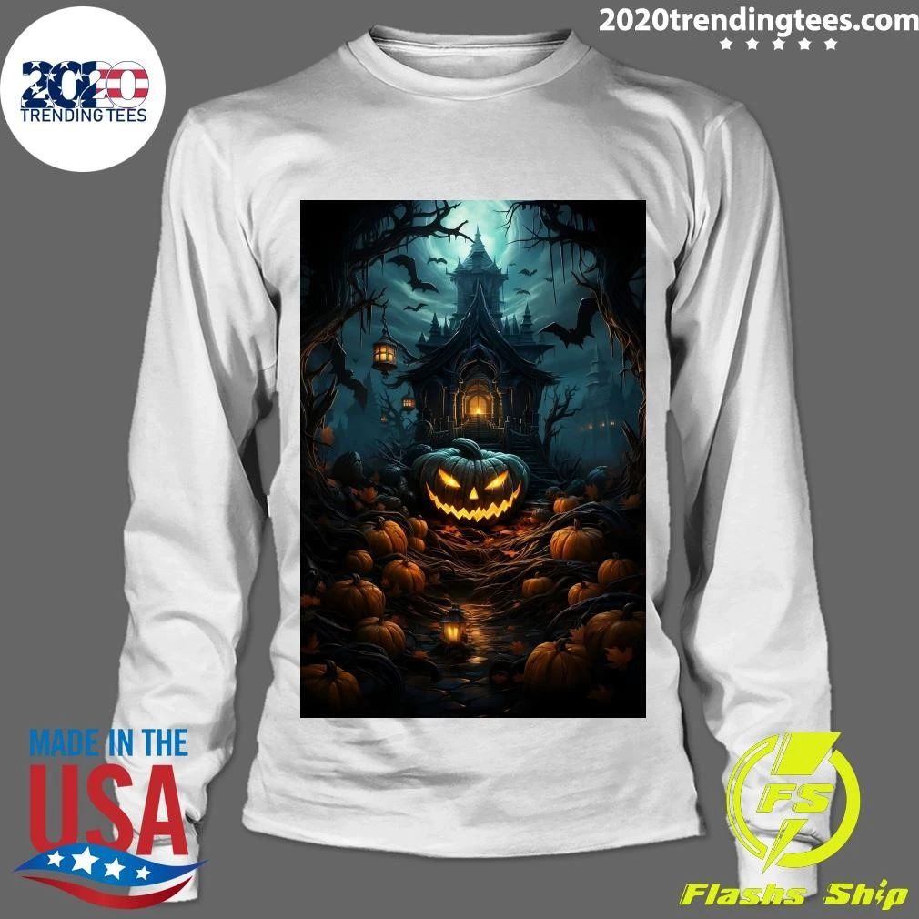 Haunted House Pumpkin Season Halloween Shirt