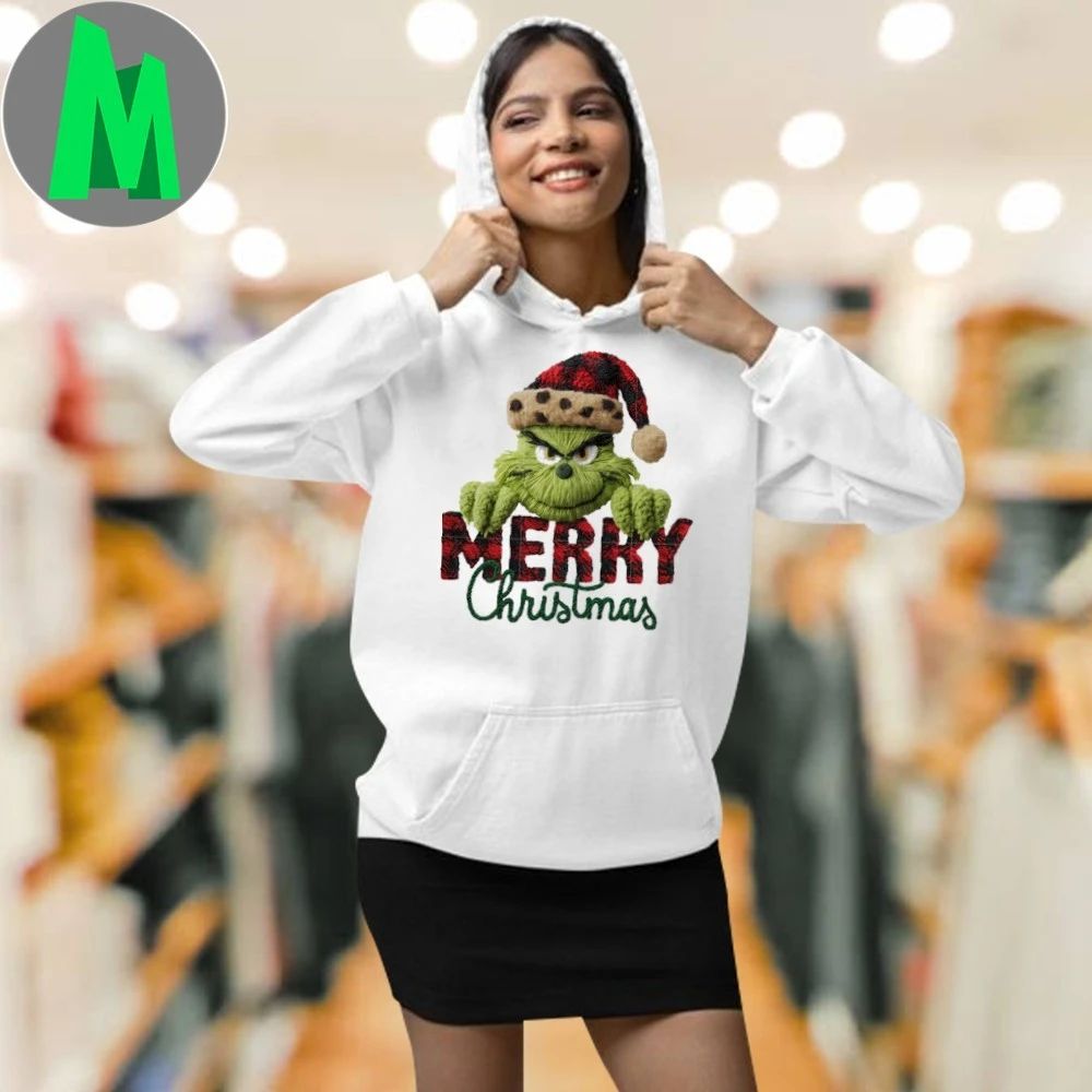 Grinch merry christmas patchwork merry christmas shirt