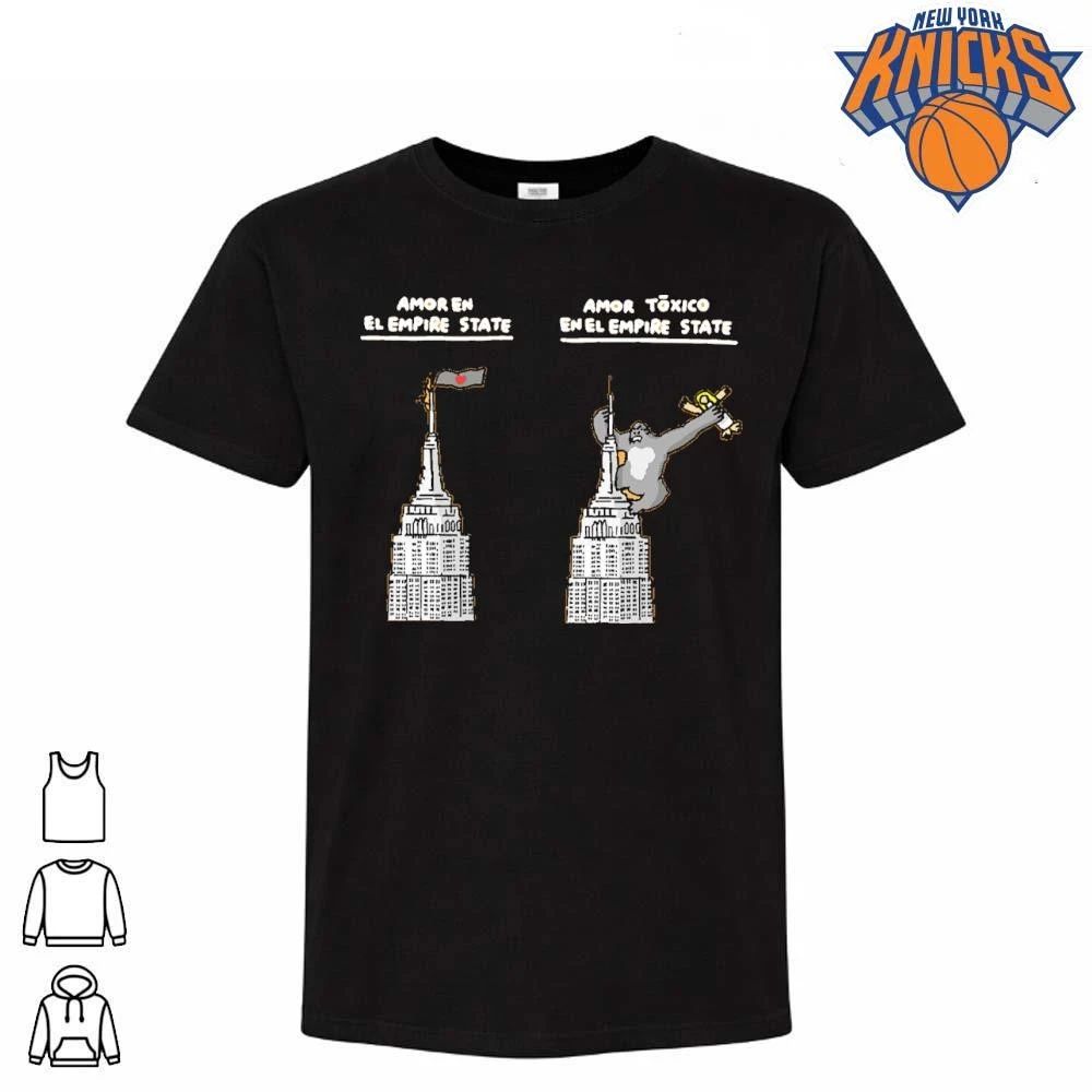 Amor Toxico En El Empire State King Kong Toxic Love Parody Cartoon shirt