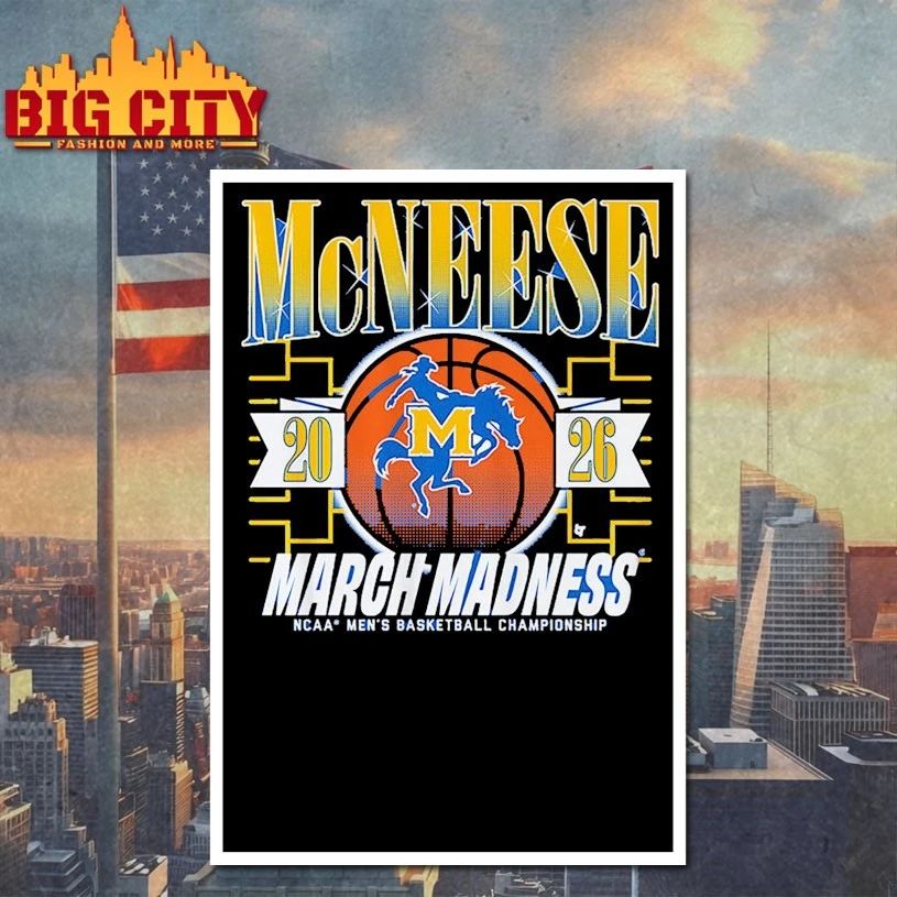 March Madness McNeese Cowboys 2026 NCAA men’s basketball championship T-shirt
