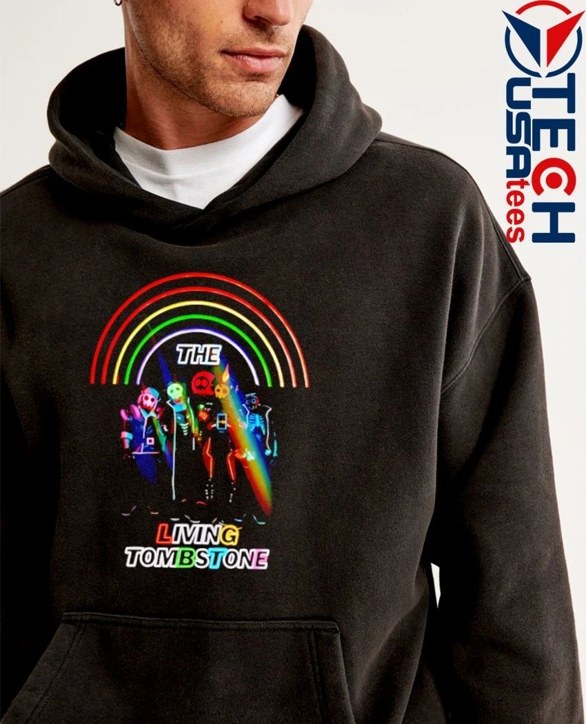 The Living Tombstone neon shirt