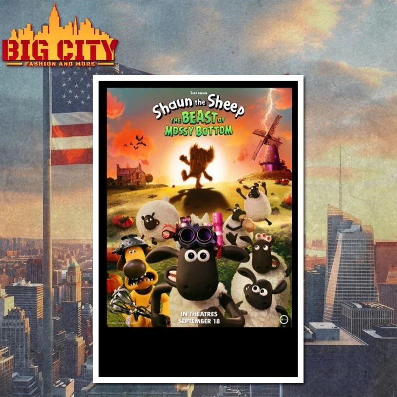 Shaun The Sheep The Beast Of Mossy Bottom In Theaters September 18 2026 Poster Shirt