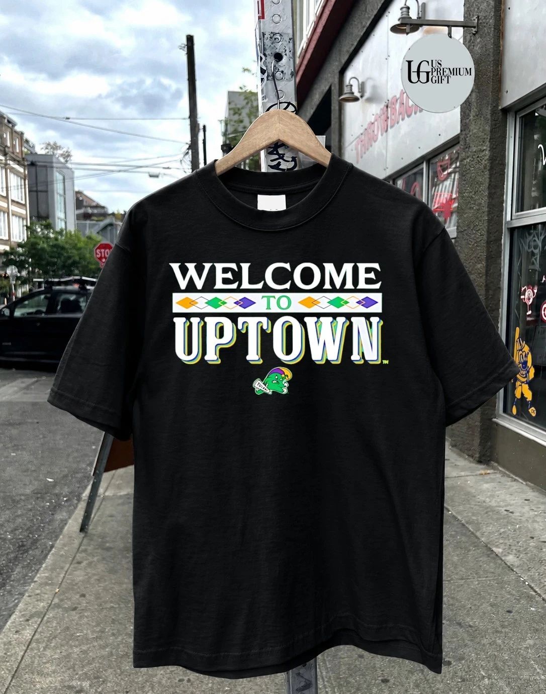 Welcome to Uptown Abington Green Wave logo shirt