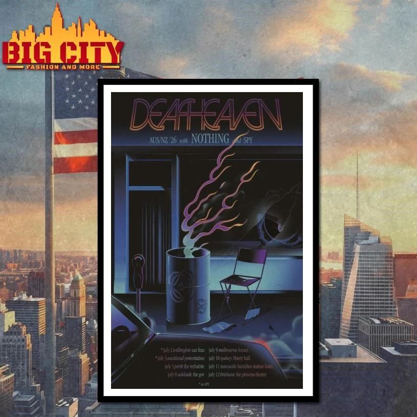 Deafheaven NZ And AU Tour 2026 Poster Shirt