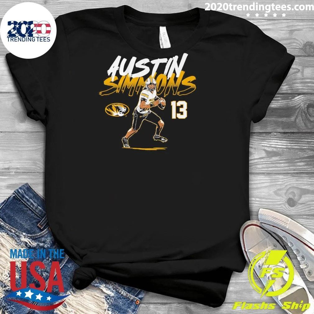 Missouri Football Austin Simmons Name Number Pose Shirt