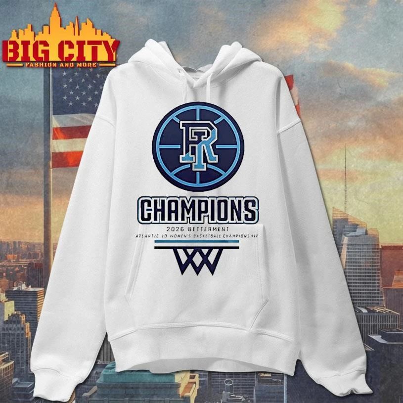 Rhode Island Womens Basketball 2026 Betterment Atlantic 10 Championship Graphic Shirt