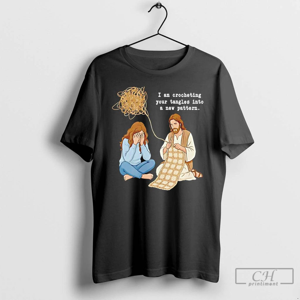 Classic Jesus I Am Crocheting Your Tangles Into A New Pattern