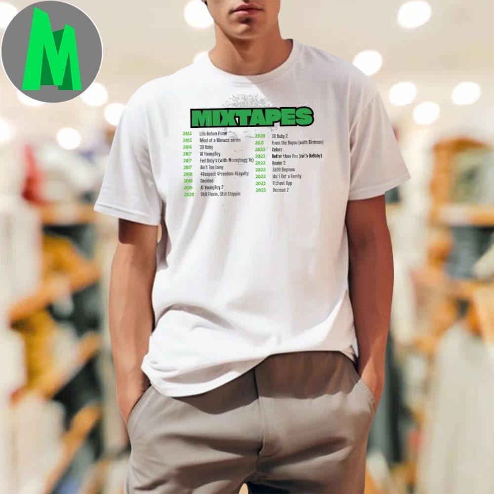 Mixtapes NBA YoungBoy 2025 Shirt