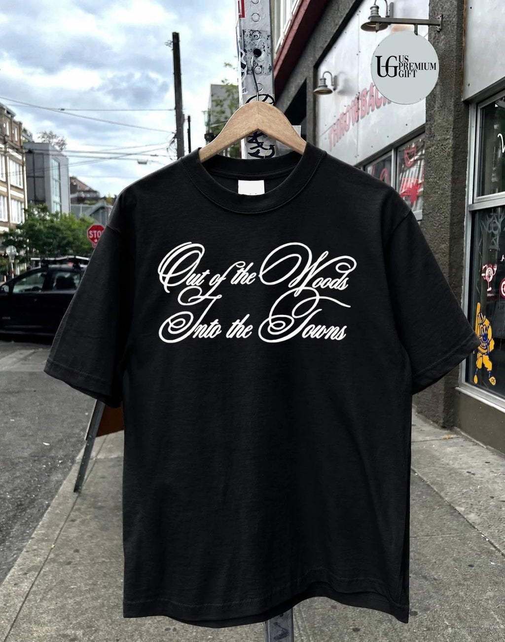 Out of the Woods Into the Towns shirt