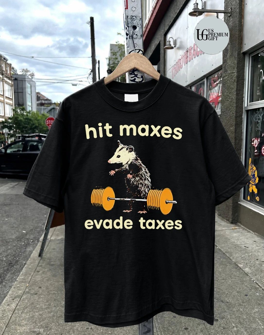 Raccoon Hit Maxes Evade Taxes shirt