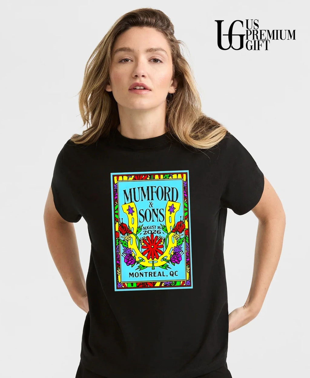 Mumford Sons August 16 2026 Montreal QC Tee Folk Rock Tour Concert Souvenir shirt