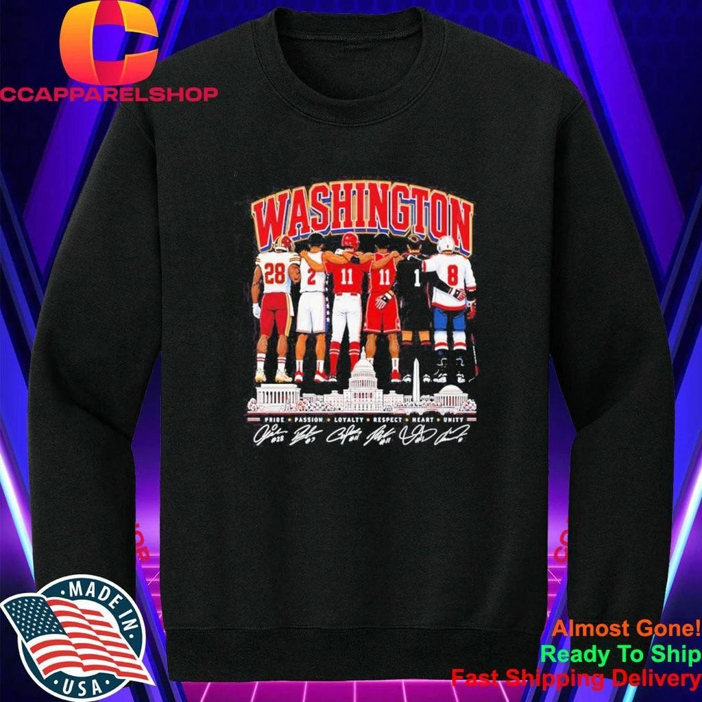 Washington Commanders Wizards Nationals Capitals DC Pride Passion Loyalty Shirt